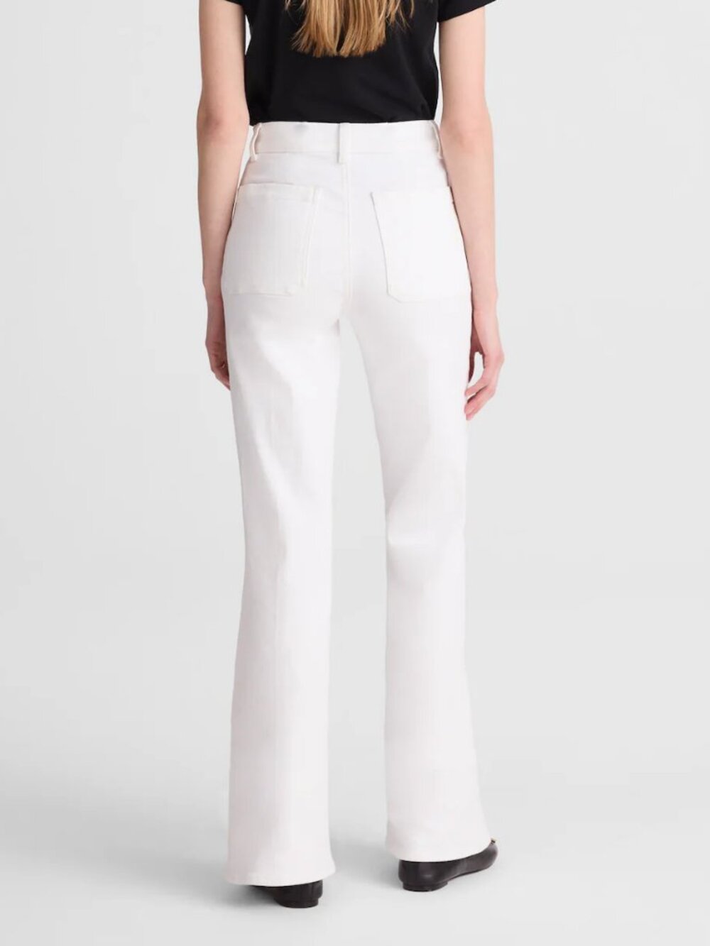Madewell Emmy Super Stretch Denim Wide Leg Jeans White Size 28 NWT - Picture 2 of 10